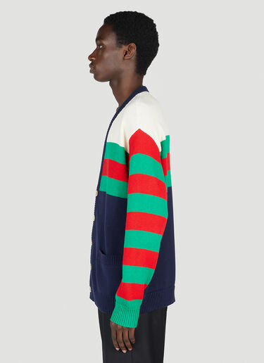 Stripe Cardigan Gucci Stripe Cardigan Navy guc0153006