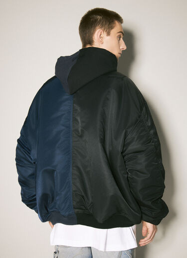 Vetements Reversible Hooded Bomber Jacket Black vet0158001