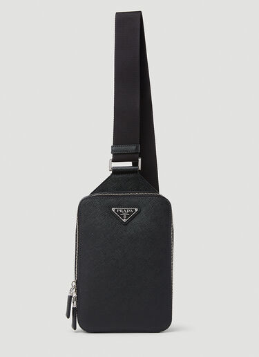 Prada Saffiano Crossbody Bag Black pra0153023