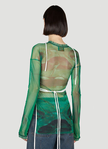 Ottolinger Mesh Wrap Top Green ott0252003