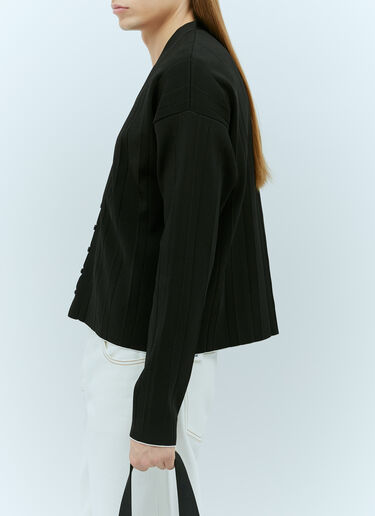 Jacquemus Le Cardigan Plissé Black jac0156013