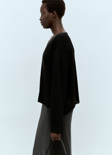 The Row Flo Sweater Black row0256004