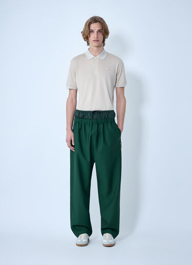 Lacoste Wide-Leg Drawstring Trousers Green lac0164012