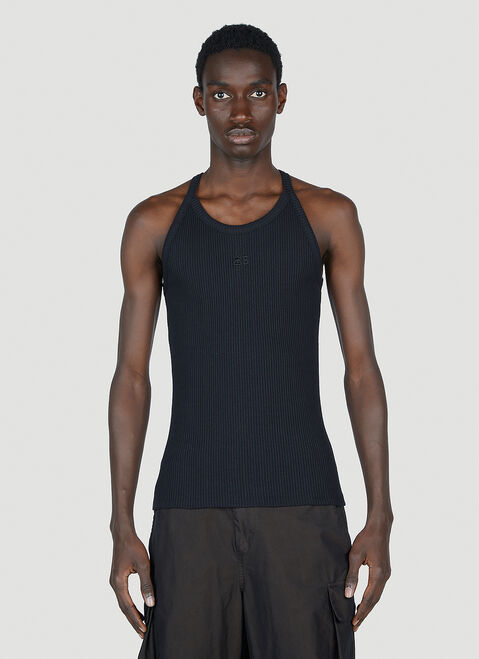 Wales Bonner Groove Tank Top White wbn0154007
