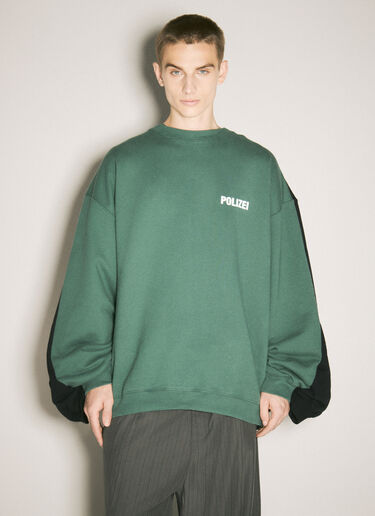 Vetements Polizei / Securite Double Sweatshirt Green vet0158006