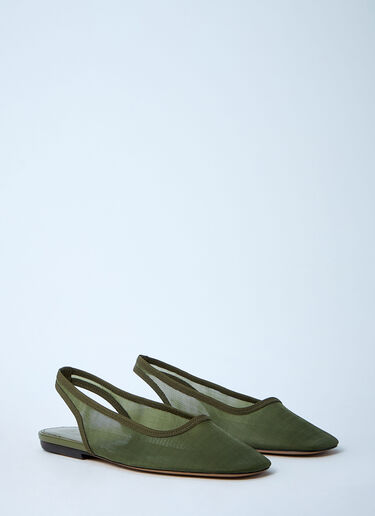 Dries Van Noten Mesh Slip-On Shoes Khaki dvn0260023