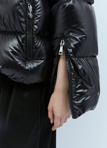 Moncler Hooded Huppe Short Down Jacket Black mon0254007