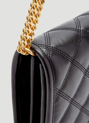 Saint Laurent Becky Chain Wallet Shoulder Bag Black sla0244029