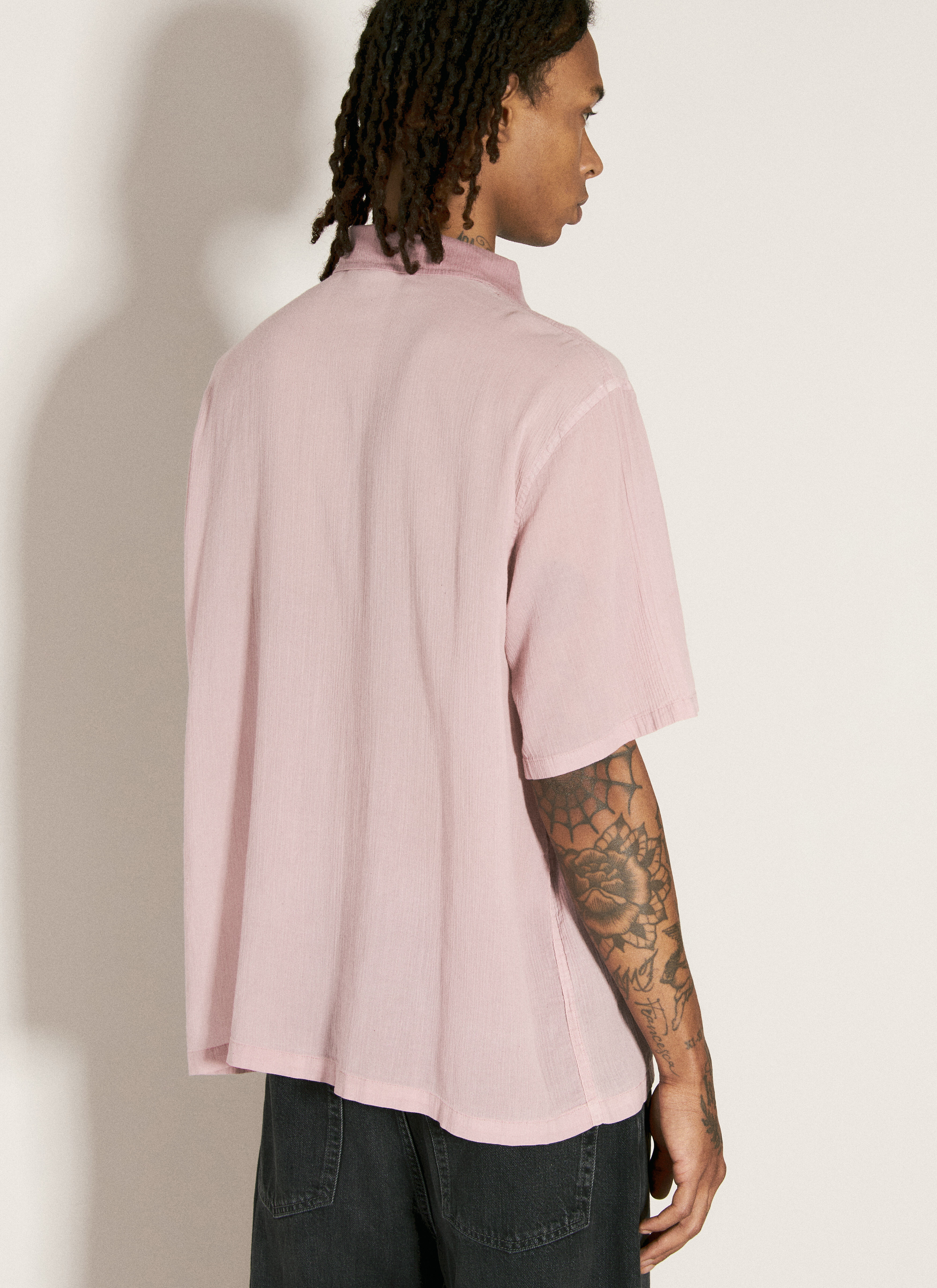 Our Legacy Men's' Crinkle Box Shirt in Lilac | LN-CC®