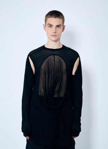 Rick Owens Drain T-Shirt Black ric0159030