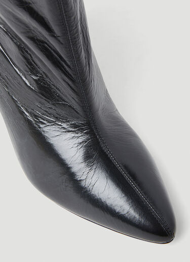 Isabel Marant Dylvee Leather Ankle Boots Black ibm0253015