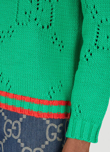 Gucci GG Cut-Out Sweater Green guc0150040
