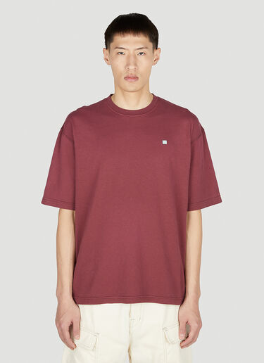 Acne Studios 페이스 패치 티셔츠 레드 acn0151030