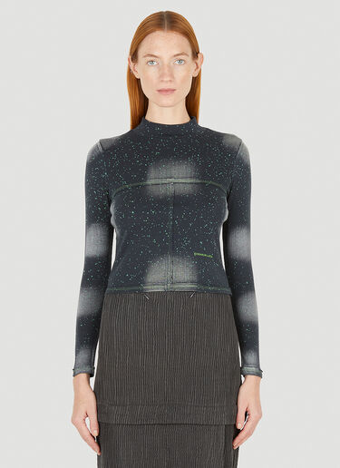 Eckhaus Latta Lapped Baby Top Black eck0251001