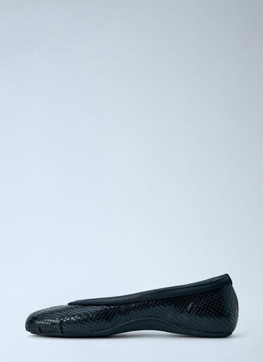 LN-CC® - Dries Van Noten: Mesh Ballet Flats - Black Dries Van Noten Mesh Ballet Flats Black dvn0265025