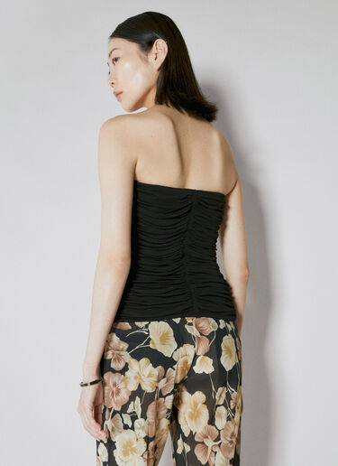 Ruched Corset Saint Laurent Ruched Corset Black sla0253024