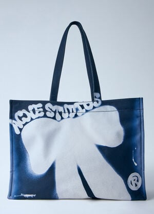 Acne Studios 로고 쇼퍼 토트백 네이비 acn0164005