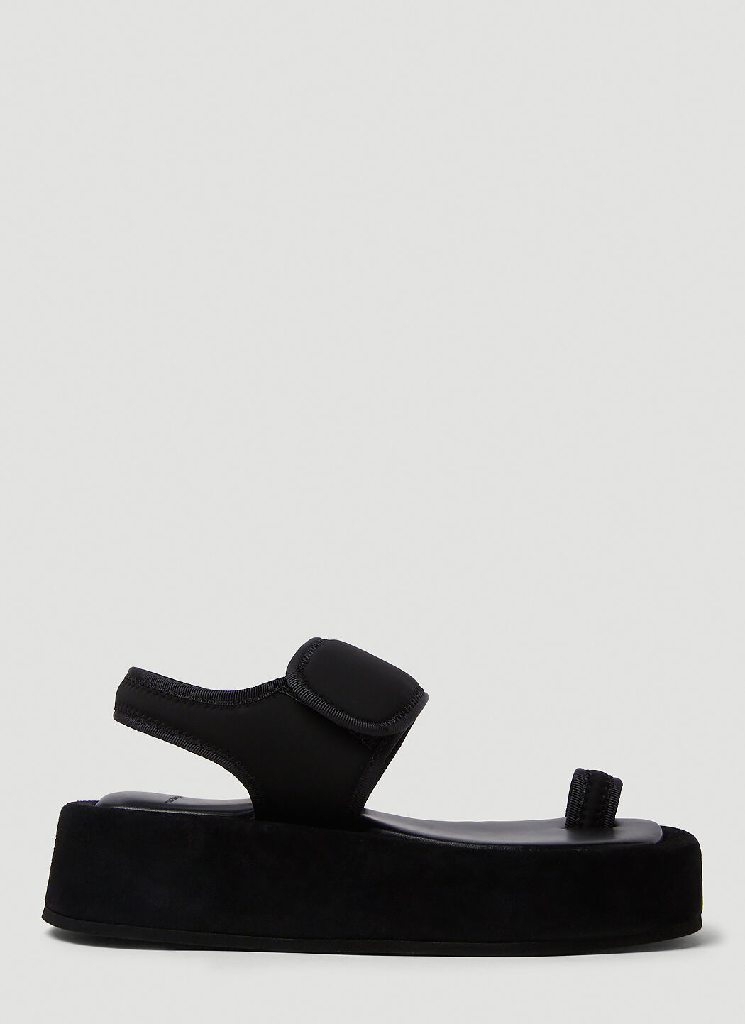 The Row Flatform Sandal Black row0256034
