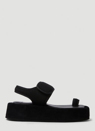 WARDROBE.NYC Flatform Sandal Black war0249006