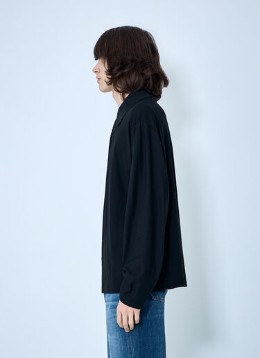 Our Legacy Rugby Longsleeve Polo Black our0164024