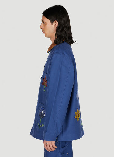 Sky High Farm Workwear ワークウェア刺繍入りジャケット ダークブルー skh0352007