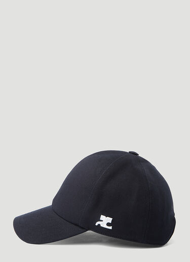 ロゴコットンベースボールキャップ Courrèges ロゴコットンベースボールキャップ ブラック cou0354001
