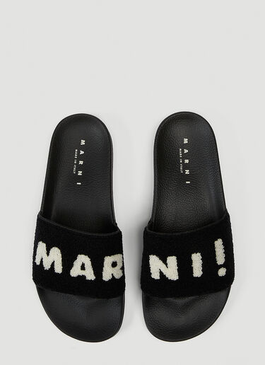 Marni Logo Slides Black mni0244010