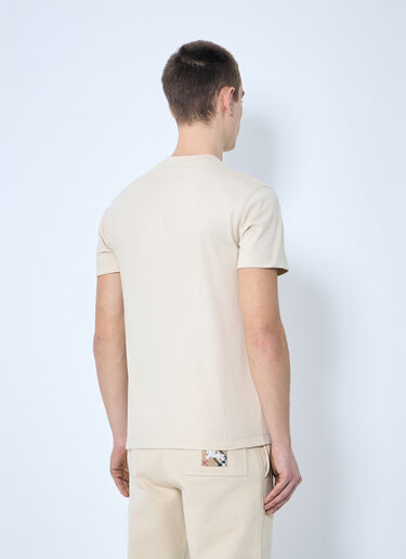 Burberry Logo Patch T-Shirt Beige bur0159006