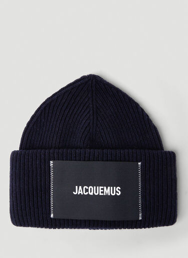 Jacquemus Le Bonnet Beanie Hat Navy Blue jac0250093