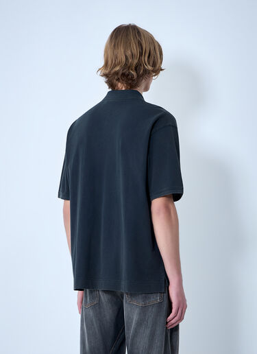 Piqué Polo Shirt Acne Studios Piqué Polo Shirt Black acn0164043