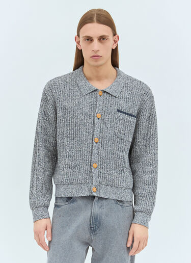 Brain Dead Button-Up Cardigan Grey bra0158013
