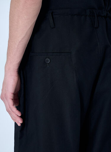 Yohji Yamamoto Drawstring Pants Black yoy0160001