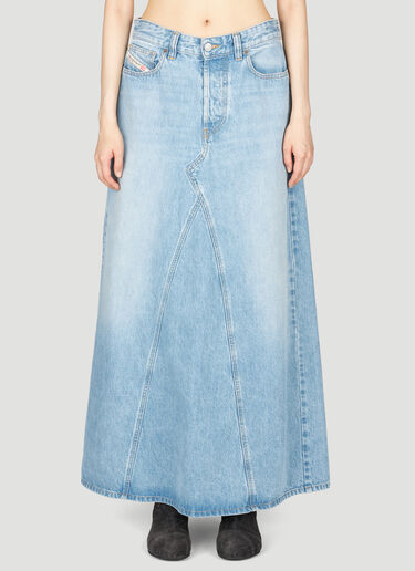 Diesel De-Pago Denim Maxi Skirt Blue dsl0255024