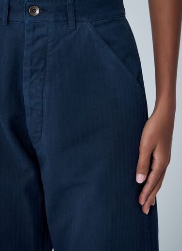 Cotton Twill Pants Maison Margiela Cotton Twill Pants Blue mla0261009