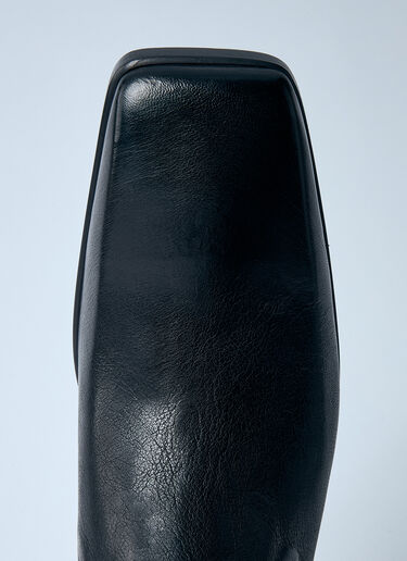 Rick Owens 스티발리 가죽 부츠 블랙 ric0159052