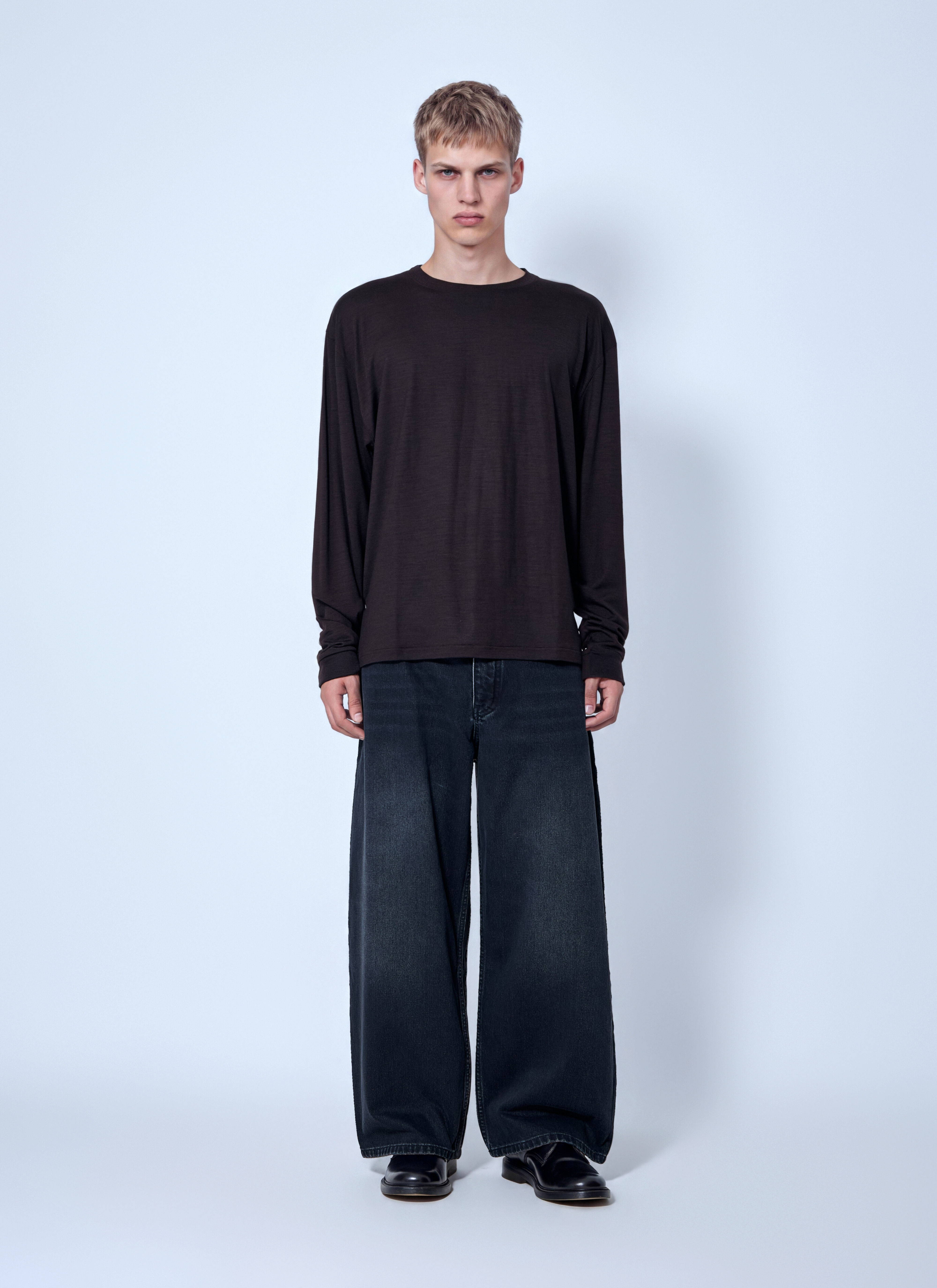 Studio Nicholson Men's' Paolo Volume Jeans in Black | LN-CC®