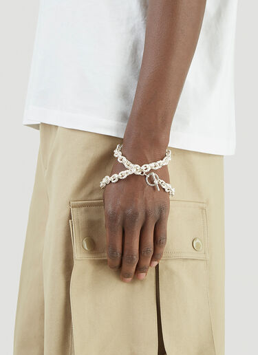 Pearls Before Swine Rope Chain Bracelet Silver pbs0342009