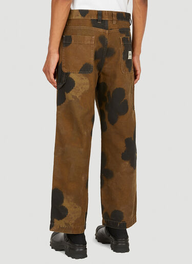 Stüssy Floral Dyed Work Pants Brown sts0347013