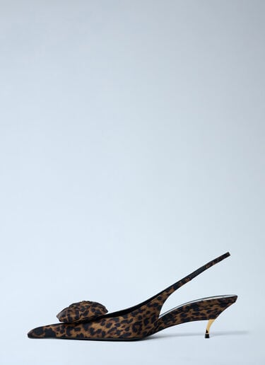 Dakota Slingback Pumps Saint Laurent Dakota Slingback Pumps Brown sla0262026