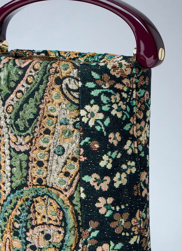 LN-CC® - Dries Van Noten: Micro Floral Jacquard Top-Handle Bag - Multicolor Dries Van Noten Micro Floral Jacquard Top-Handle Bag Multicolor dvn0266035