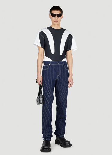 Topstitch Jeans Mugler Topstitch Jeans Navy mug0151003