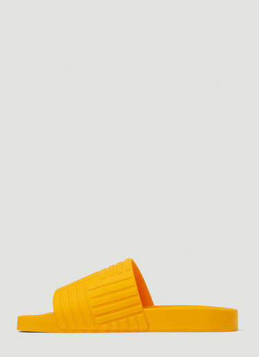 Bottega Veneta 러버 카펫 슬라이드 오렌지 bov0247042