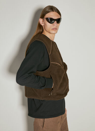 Entire Studios Fluffy Fleece Vest Brown ent0153005