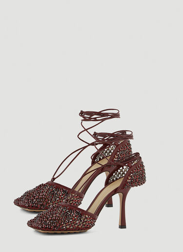 Stretch Mesh High Heels Bottega Veneta Stretch Mesh High Heels Burgundy bov0250046