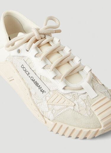 Dolce & Gabbana NS1 Lace Sneakers Beige dol0247023