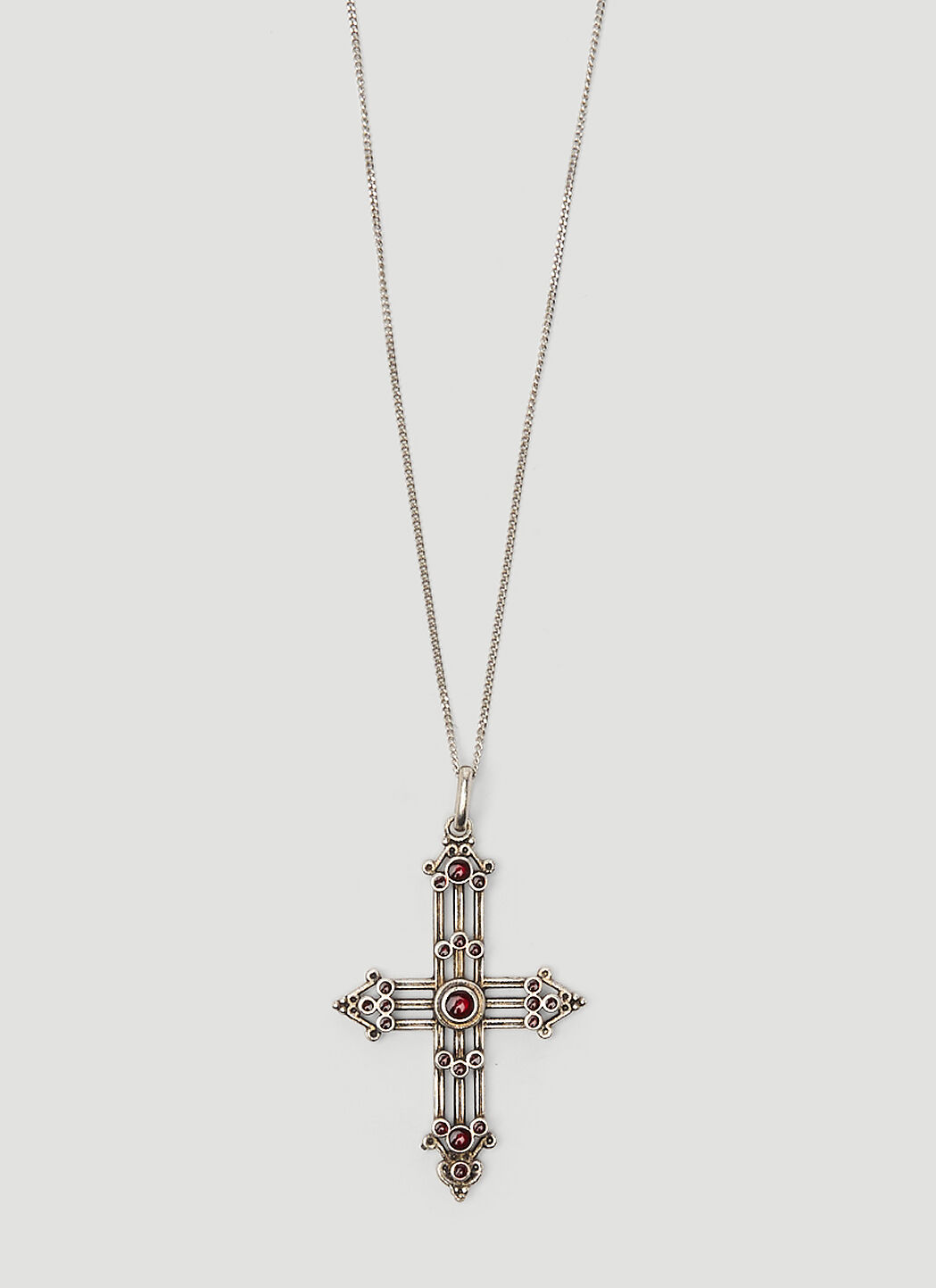 Saint Laurent Romantic Cross Pendant Necklace LN CC