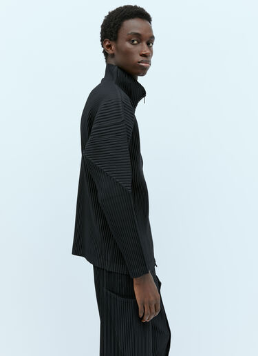 플리츠 스웨터 Homme Plissé Issey Miyake 플리츠 스웨터 블랙 hmp0154011