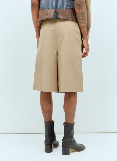 Comme des Garçons Homme Plus Double-Front Bermuda Shorts Beige hpl0156004