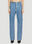 Bottega Veneta Printed Leather Pants Blue bov0252067