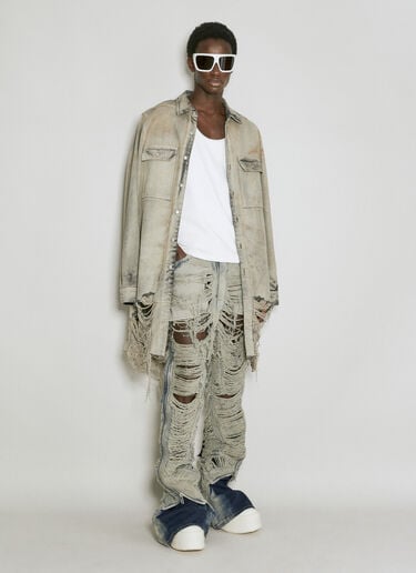 Rick Owens Bolan Distressed Jeans Grey ric0154008